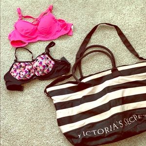 Victoria’s Secret Bundle sports bras and tote